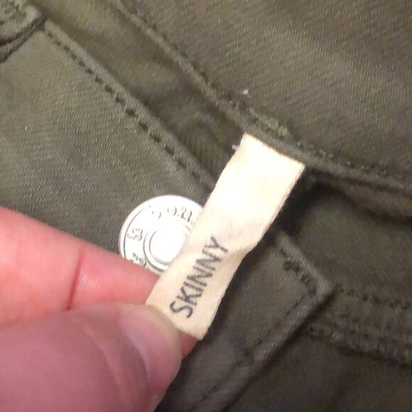 Rag & Bone Skinny Jeans in Distressed Fatigue Army Green Size 24 - Picture 10 of 12